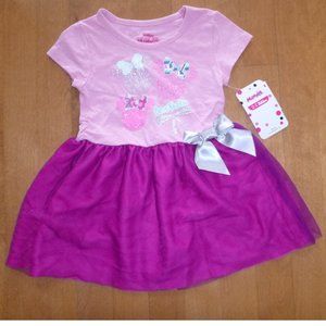 Toddler Girls Disney MINNIE MOUSE  "BowTastic" Tutu Dress Size 2T Magenta  NWT